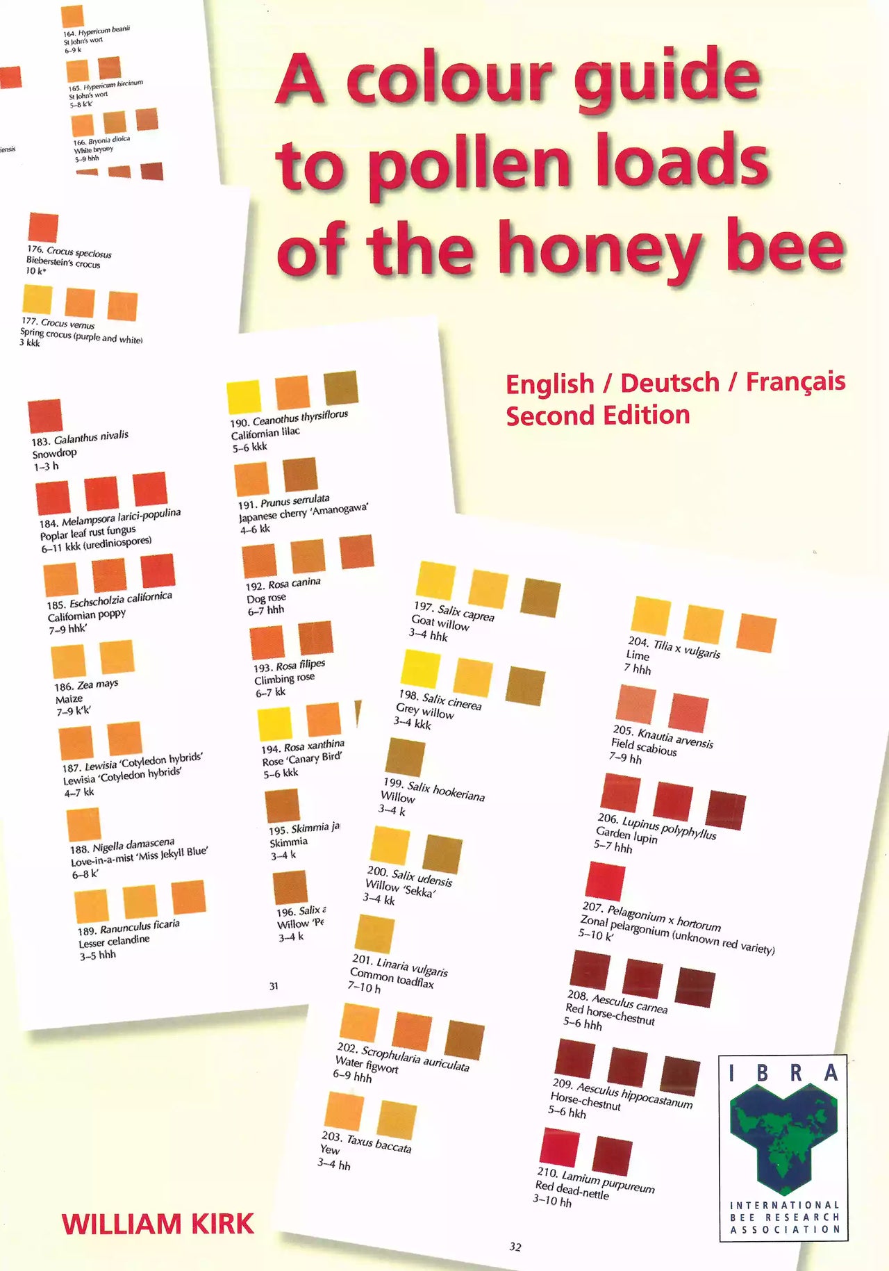 A Colour Guide to Pollen Loads of the Honey Bee, Kirk